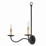 Бра настенное черное с 2-мя лампами Candle Sleeves варинант исполнения - 4 | Loft Concept в Брянске
