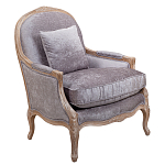Кресло Ava Classical Armchair brown and grey velour варинант исполнения - 1 | Loft Concept в Брянске