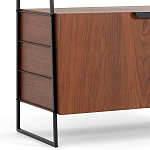 Стеллаж из орехового дерева Olson Rack варинант исполнения - 4 | Loft Concept в Брянске