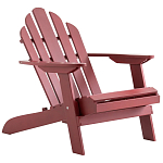 Уличное кресло из массива акации Adirondack Wooden Chair Red варинант исполнения - 1 | Loft Concept в Брянске