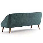 Трехместный диван с обивкой из велюра Belanger Sofa варинант исполнения - 3 | Loft Concept в Брянске