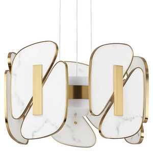 Люстра с мраморными вставками Marble Plates