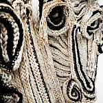 Арт-Объект из нитей Черно-Белый портрет Joana Schneider  варинант исполнения - 1 | Loft Concept в Брянске