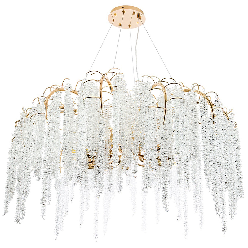 Люстра с хрустальными подвесками Bunch of Crystal Berries Gold Chandelier 12 Золотой Прозрачный Люстра с хрустальными подвесками Bunch of Crystal Berries Gold Chandelier 12 Золотой Прозрачный в Брянске | Loft Concept