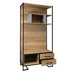 Стеллаж под TV в стиле лофт с открытыми полками и 2-мя ящиками Urban Style Space варинант исполнения - 2 | Loft Concept в Брянске