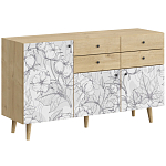 Буфет с принтом на дверцах Elise Cupboard варинант исполнения - 1 | Loft Concept в Брянске