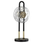 Настольная лампа с черным основанием и золотистым декором Bruno варинант исполнения - 1 | Loft Concept в Брянске