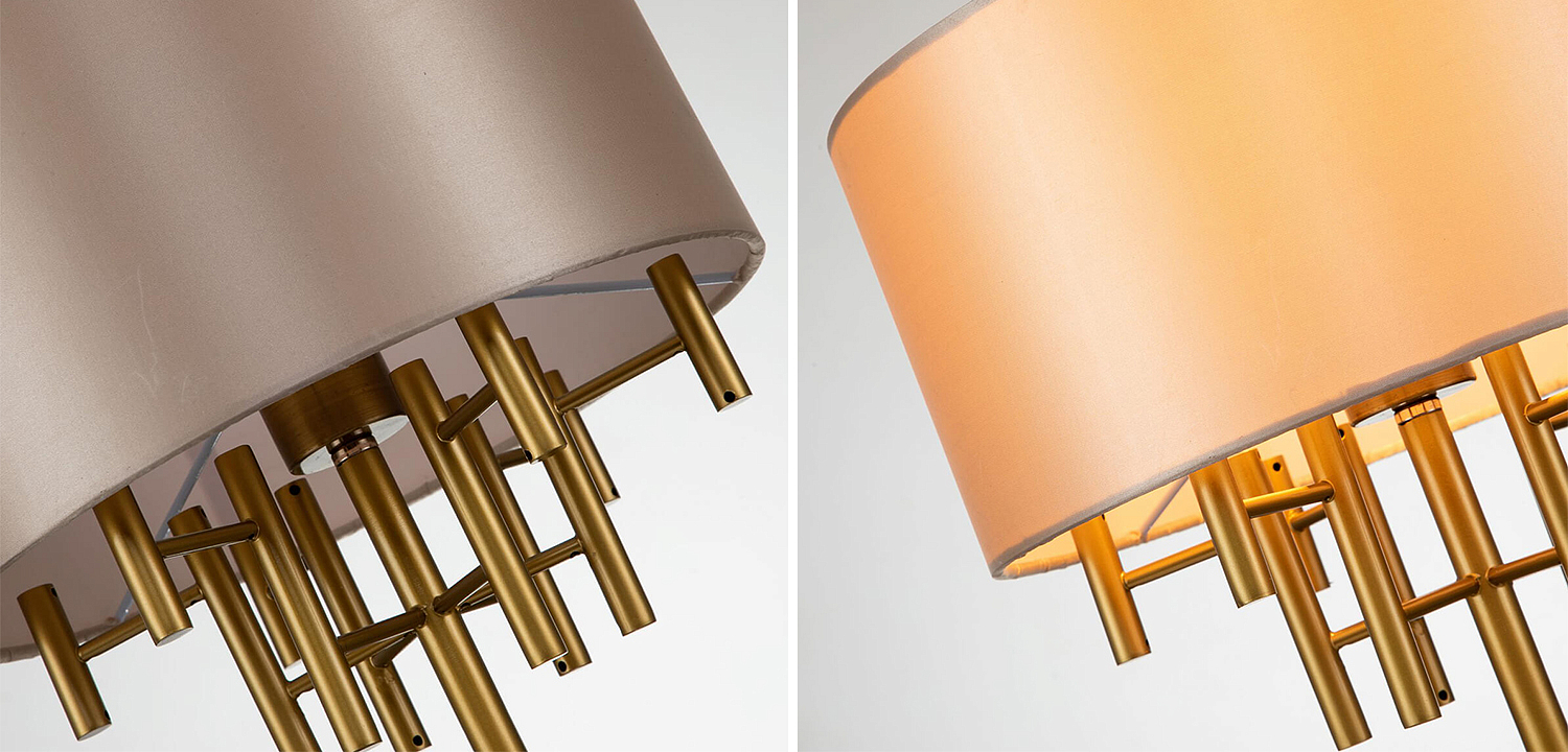 Настольная лампа Латунь Oswell Lampshade Table Lamp Настольная лампа Латунь Oswell Lampshade Table Lamp - Loft-Concept в Брянске