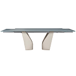 Стол обеденный раскладной со стеклянной столешницей Futuristic Table варинант исполнения - 2 | Loft Concept в Брянске