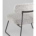 Кресло лаунж Kate букле серый варинант исполнения - 3 | Loft Concept в Брянске