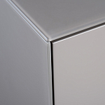 Тумба под телевизор со стеклянной столешницей и с выдвижными ящиками Minimalist Accent варинант исполнения - 4 | Loft Concept в Брянске