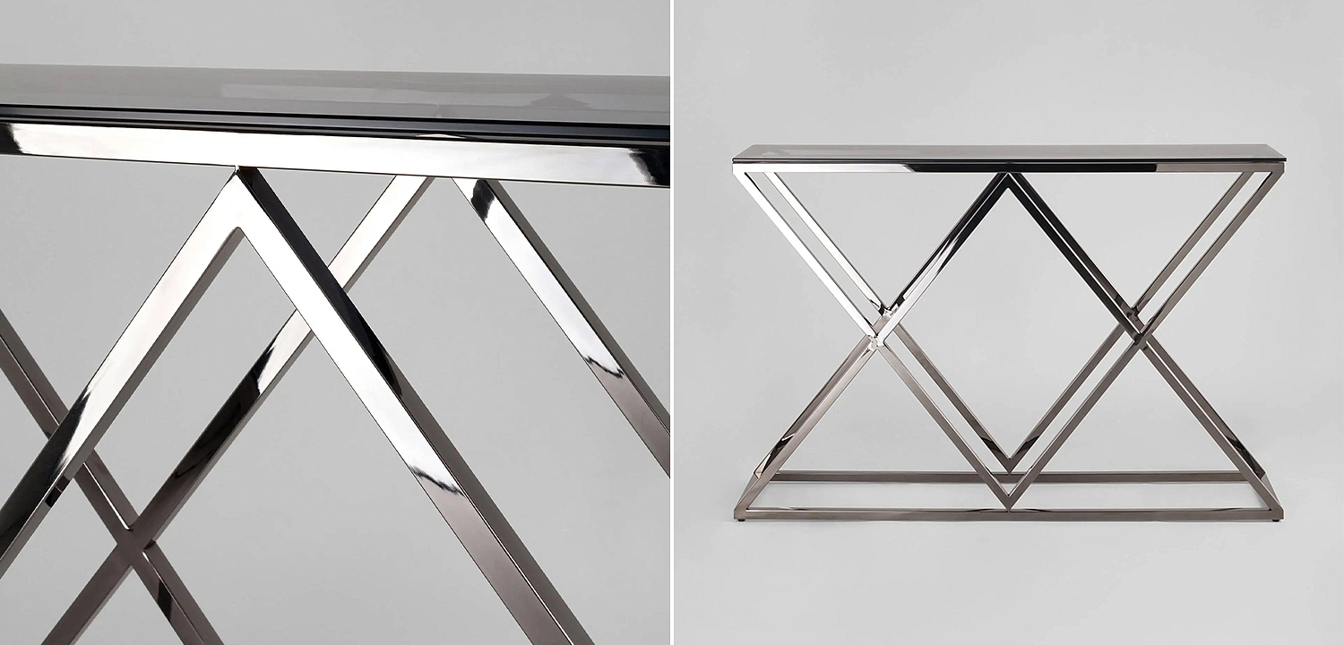 Консоль Geometry Rhombus Dark Chrome Консоль Geometry Rhombus Dark Chrome - Loft-Concept в Брянске