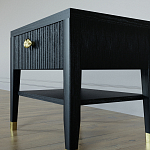 Прикроватная тумбочка с ящиком Elsa Dreams Black варинант исполнения - 3 | Loft Concept в Брянске