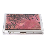 Портсигар с газовой зажигалкой из натурального камня Родонит Stone Cigarettes Cases варинант исполнения - 4 | Loft Concept в Брянске