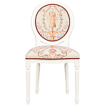 Стул из массива бука бежевый с растительным орнаментом Raffael Angel Beige Chair варинант исполнения - 1 | Loft Concept в Брянске