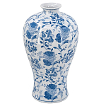 Ваза фарфоровая высокая с синими цветочными мотивами Independence варинант исполнения - 1 | Loft Concept в Брянске