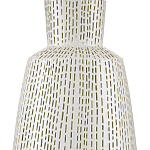 Настольная лампа с корпусом в форме вазы и белым абажуром Lots of Strokes варинант исполнения - 1 | Loft Concept в Брянске