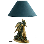 Настольная лампа с абажуром Дракон Green Dragon Синий абажур варинант исполнения - 1 | Loft Concept в Брянске