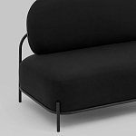 Двухместный диван черного цвета COLOR BLOCK варинант исполнения - 6 | Loft Concept в Брянске