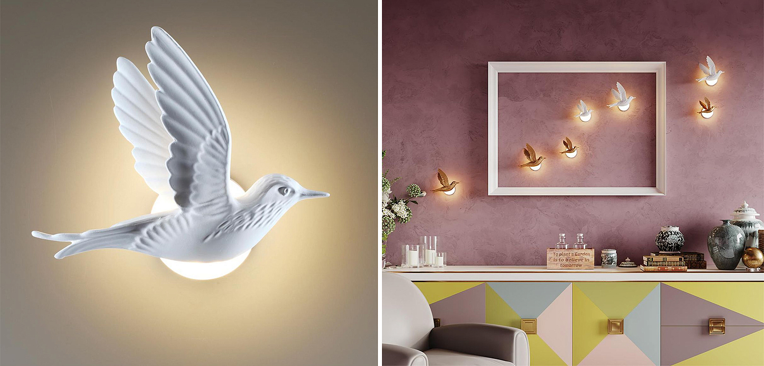 Бра White Bird Wall Lamp Бра White Bird Wall Lamp - Loft-Concept в Брянске