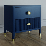 Тумба прикроватная с двумя ящиками Elsa Dreams Blue варинант исполнения - 1 | Loft Concept в Брянске