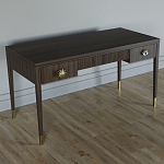 Письменный стол Elsa Dreams Walnut Шпон дерево с двумя ящиками варинант исполнения - 2 | Loft Concept в Брянске