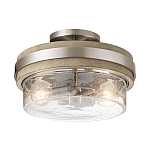 Потолочный светильник с прозрачным стеклянным плафоном с эффектом пузырьков Kichler варинант исполнения - 1 | Loft Concept в Брянске