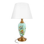 Настольная лампа голубая с изображением птиц Slip Away варинант исполнения - 1 | Loft Concept в Брянске