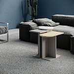 Стол журнальный бежево-серый из 3-х частей со столешницами в виде геометрических элементов MUND SIDE TABLE LIGHT MOCHA варинант исполнения - 1 | Loft Concept в Брянске