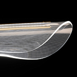 Люстра линейная с прозрачным волнообразным плафоном Wave Line варинант исполнения - 6 | Loft Concept в Брянске