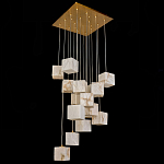 Люстра подвесная с квадратными плафонами из натурального камня Glowing Spheres варинант исполнения - 3 | Loft Concept в Брянске