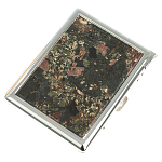 Портсигар на 10 сигарет с газовой зажигалкой из натурального камня Эвдиалит Stone Cigarettes Cases варинант исполнения - 1 | Loft Concept в Брянске