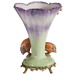 Ваза с цесарками из фарфора с бронзовыми элементами Garden of Eden варинант исполнения - 2 | Loft Concept в Брянске