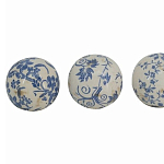  Набор керамических шаров с синей росписью Oriental Blue & White Ornament Vases варинант исполнения - 3 | Loft Concept в Брянске