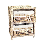 Стеллаж для детской с плетенным выдвижными корзинами Bow варинант исполнения - 2 | Loft Concept в Брянске