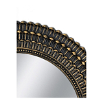 Зеркало круглое с текстурированным дизайном рамы Helios варинант исполнения - 4 | Loft Concept в Брянске