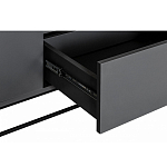 ТВ-тумба цвета графит с  2-мя дверцами и ящиком Strict Lines варинант исполнения - 4 | Loft Concept в Брянске