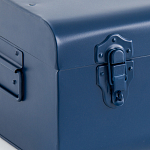 Металлический сундук Metal Dark Blue варинант исполнения - 4 | Loft Concept в Брянске