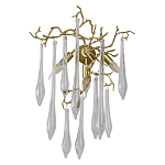 Бра с декором в виде ветвей и стеклянных подвесок в форме капель Droplet Chandelier варинант исполнения - 1 | Loft Concept в Брянске