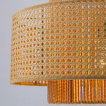 Подвесной светильник с абажуром из плтеного бамбука Light Inside the Cell варинант исполнения - 4 | Loft Concept в Брянске