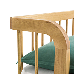 Кровать из массива дуба с пружинным блоком Mateta варинант исполнения - 6 | Loft Concept в Брянске