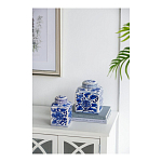 Ваза с крышкой в китайском стиле Oriental Blue & White Ornament Vases варинант исполнения - 4 | Loft Concept в Брянске