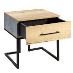 Тумба прикроватная с ящиком в стиле лофт Urban Style Space 2 варинант исполнения - 4 | Loft Concept в Брянске