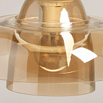 Подвесной светильник с двухъярусным плафоном цвета янтарь Honey Layer варинант исполнения - 8 | Loft Concept в Брянске