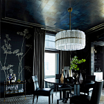 Обои ручная роспись Bamboo Special Colourway on Pitch dyed silk варинант исполнения - 2 | Loft Concept в Брянске