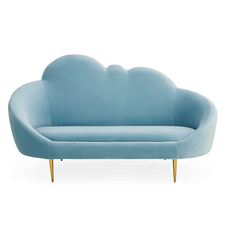 Уникальный детский диван Soft Cloud двухместный Голубой Золотой Уникальный детский диван Soft Cloud двухместный Голубой Золотой в Брянске | Loft Concept