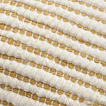 Чехол на подушку горчичного цвета с бахромой и объемным узором Ethnic mix варинант исполнения - 2 | Loft Concept в Брянске