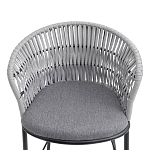 Стул барный с декоративным плетением на спинке и подлокотниках Chair Weave варинант исполнения - 5 | Loft Concept в Брянске