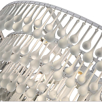 Люстра подвесная круглая с молочными стеклянными подвесками в форме капель Droplet Chandelier варинант исполнения - 3 | Loft Concept в Брянске