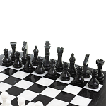 Шахматы классические с черной доской из натурального камня Мрамор Decorative Thematic Chess варинант исполнения - 3 | Loft Concept в Брянске